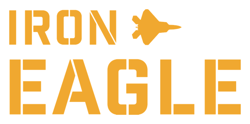 Iron Eagle logo, amber