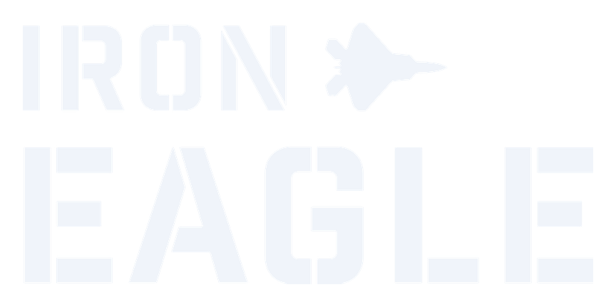 Iron Eagle logo, white