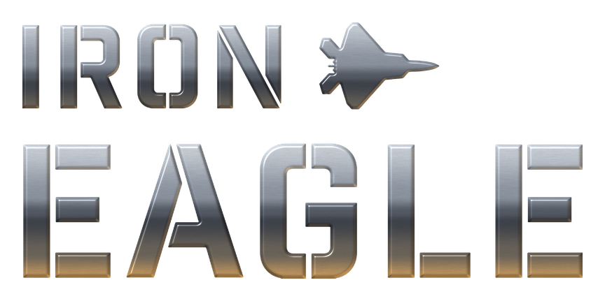 Iron Eagle logo, chrome
